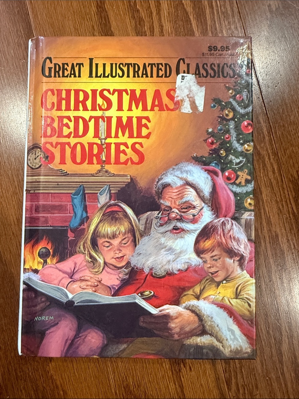 Vintage Christmas Bedtime Stories Great Illustrated Classics Hardcover